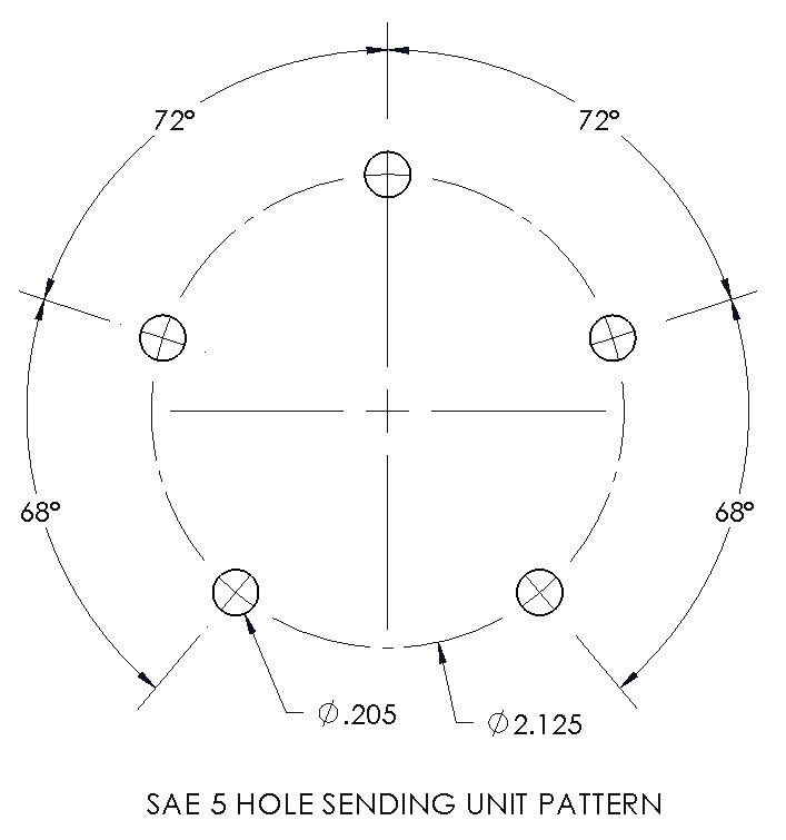 SAE 5 Hole Pattern