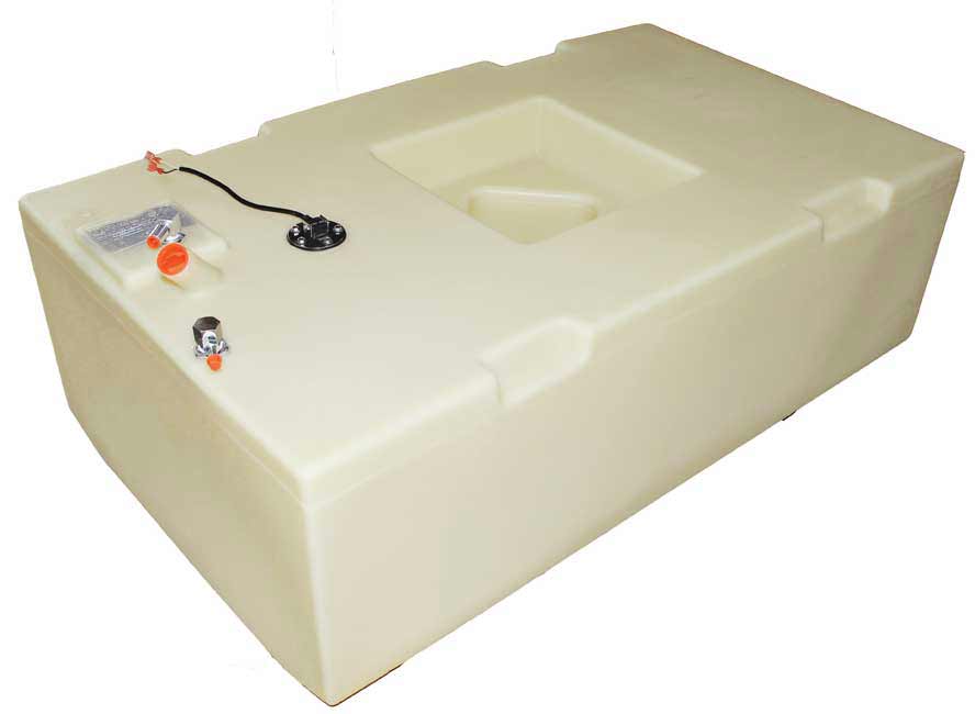 76 Gallon Permanent Below Deck Boat Fuel Tank Moeller Marine